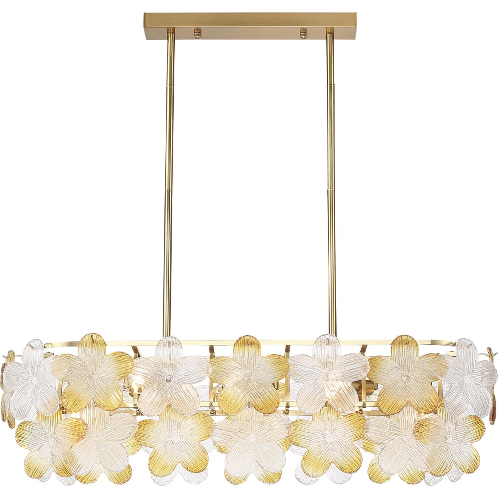 Изображение товара Подвесной светильник ST LUCE коллекции TENDER с 8 лампами, золотистый и янтарный