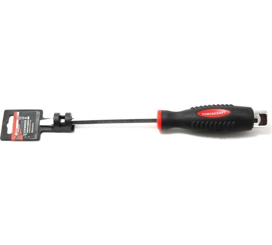 Изображение товара Шлицевая отвертка FORCEKRAFT силовая магнитная под ключ "Profi" S2 SL 8.0х175 мм, 26903 FK-70280175