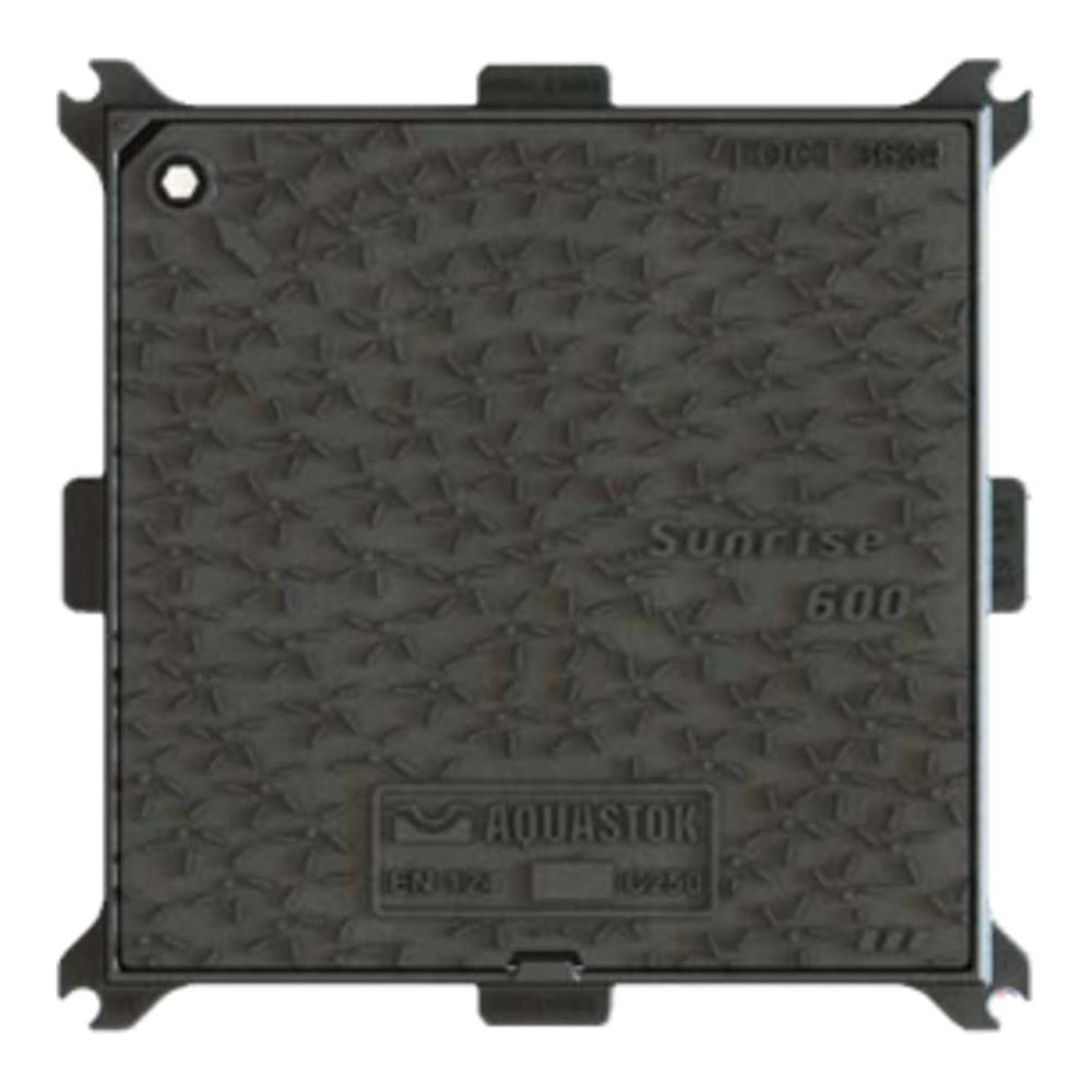 Изображение товара Чугунный квадратный люк Aquastok Sunrise 600 С250 для водопроводных систем