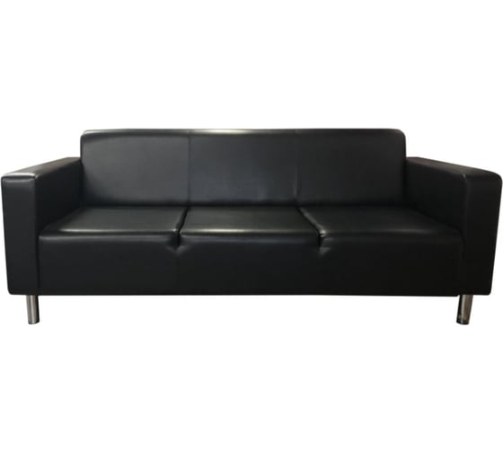 Изображение товара Диван Мягкий офис Артур Люкс трехместный черный АРТЛЮ303ЧН