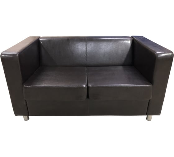 Изображение товара Диван Мягкий офис Аполло Люкс двухместный шоколадный АПЛЮ202ШК