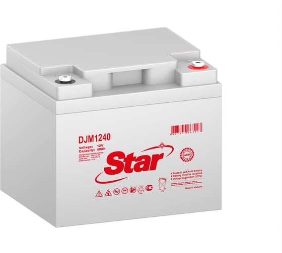 Изображение товара Аккумулятор STAR для ИБП DJM1240 12В 45 Ач УТ-00002720