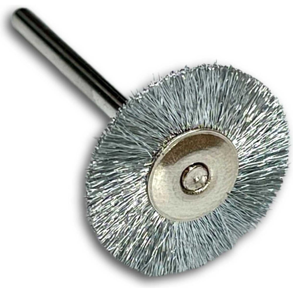 Изображение товара Щетка цилиндрическая гофрированная миниатюрная Lessmann 22 сталь 0.10мм хвост 3мм