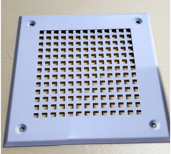 Изображение товара Вентиляционная решетка металлическая на саморезах ООО Вентмаркет 210x210мм VRQ00216S