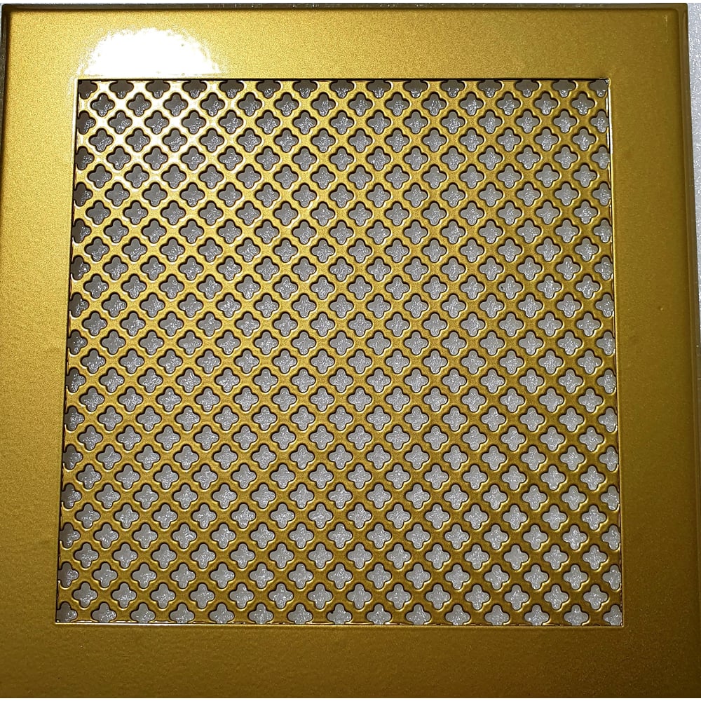 Изображение товара Вентиляционная решетка металлическая 100x100мм золотая VRC00102S