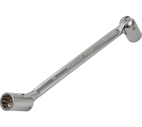 Изображение товара Торцевой шарнирный ключ Forsage двухсторонний 18х19 мм на пластиковом держателе F-7521819(29692)