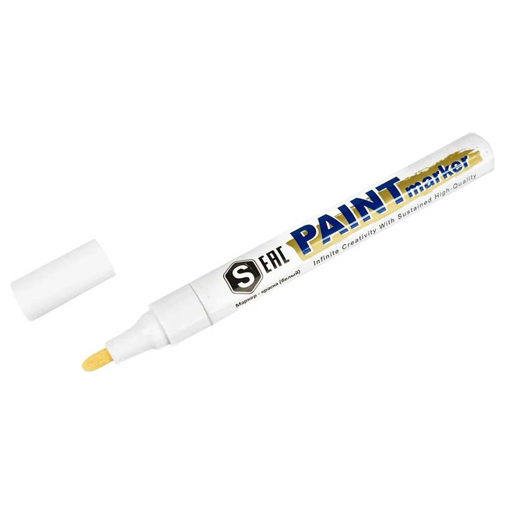 Изображение товара Маркер-краска SAMGRUPP белый набор 144 шт для металла дерева керамики и бетона