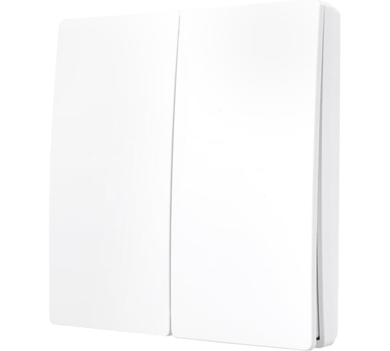 Изображение товара Беспроводной 2-клавишный выключатель General Lighting Systems накладной, 230V, белый 477502