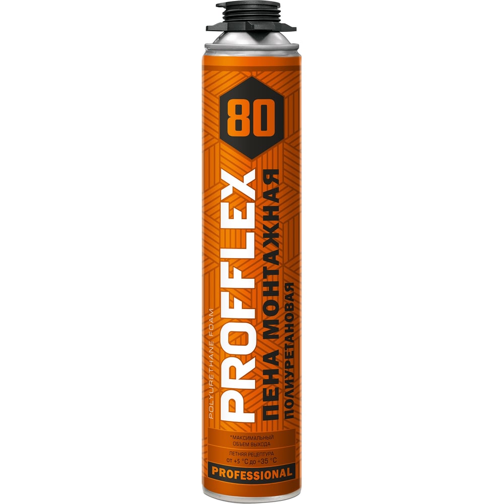 Изображение товара Пена монтажная PROFFLEX 80 летняя 01895, 1000 мл