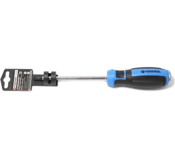 Изображение товара Крестовая отвертка Forsage силовая магнитная PH 2х100 мм, на пластиковом держателе  F-7111002M(28142)