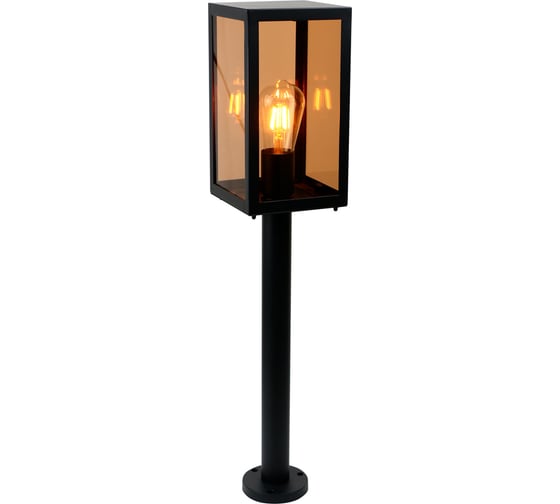 Изображение товара Садово-парковый светильник General Lighting Systems Лофт GPF-E27-M-IP65 черный+золотой, средний 662401