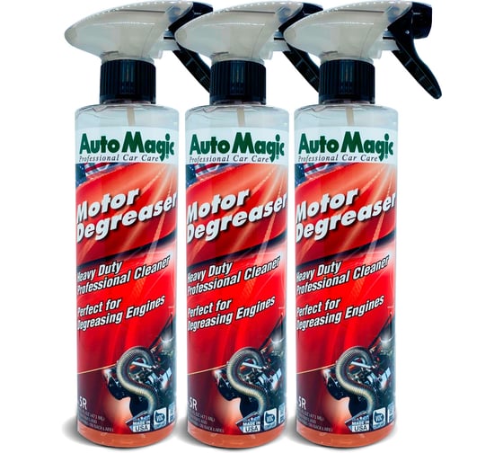 Изображение товара Очиститель двигателя AutoMagic MOTOR DEGREASER (USA), 5R упак. 3шт 5R_3