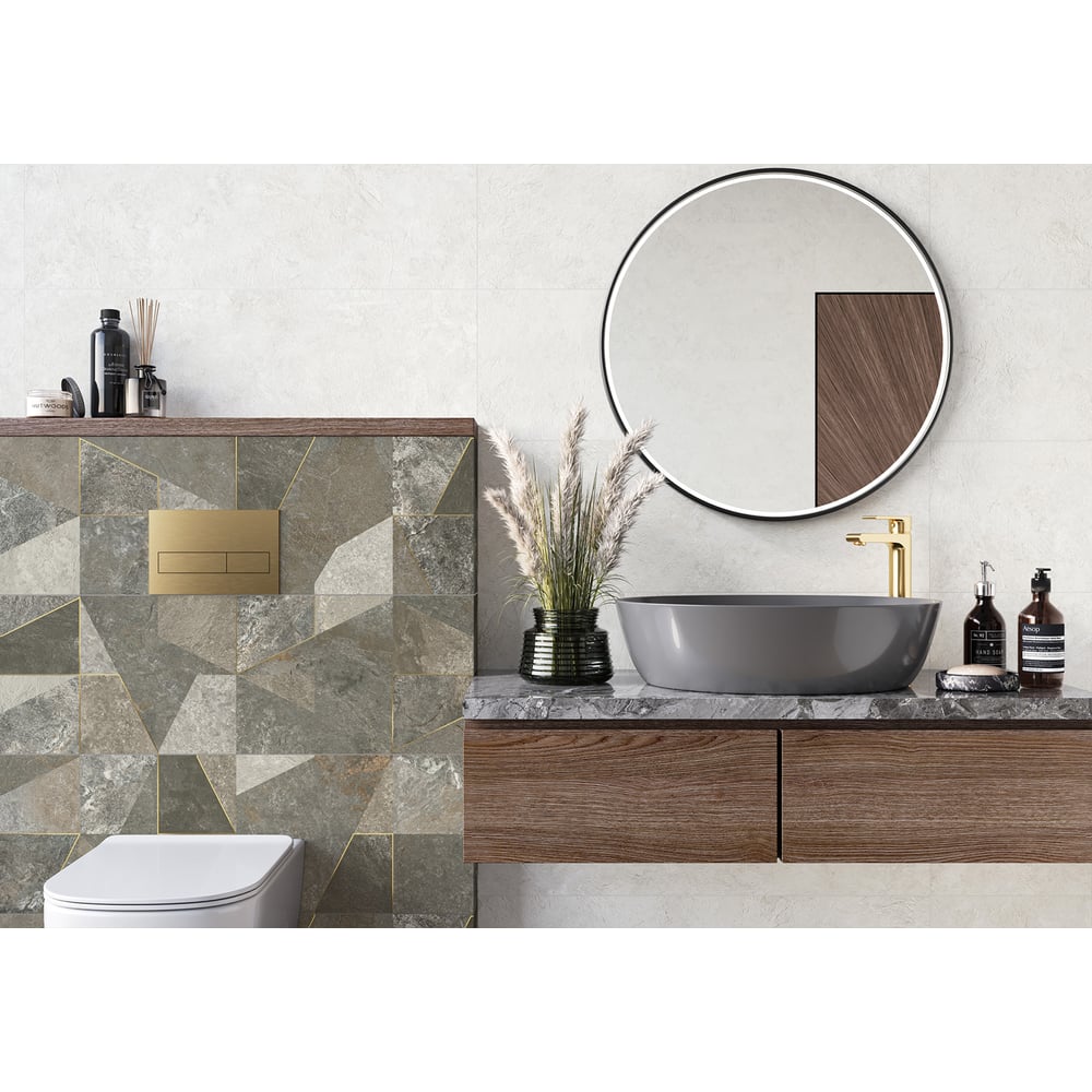 Изображение товара Плитка облицовочная AlmaCeramica Land 300х900х8.5 белая 1.35м2