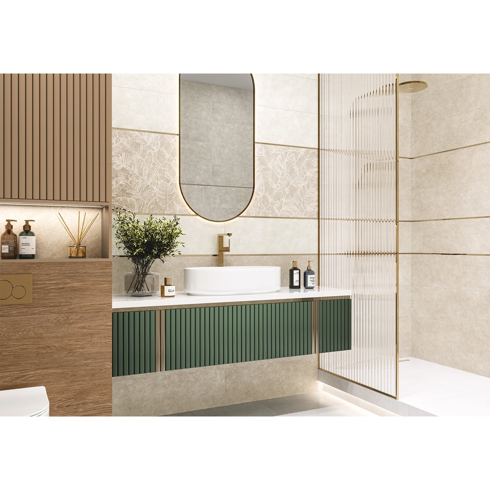 Изображение товара Облицовочная плитка AlmaCeramica Garden 300х900х8.5 белая для стен ванная кухня 1.35м2