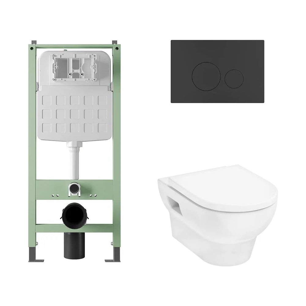 Изображение товара Комплект Alentori Инсталляция SITEMA с унитазом GladeLake