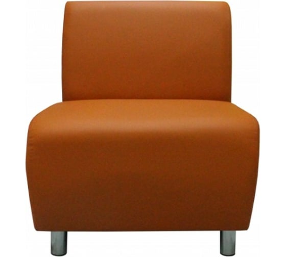 Изображение товара Секция дивана Мягкий офис Классик одноместная оранжевая КЛ501ОР