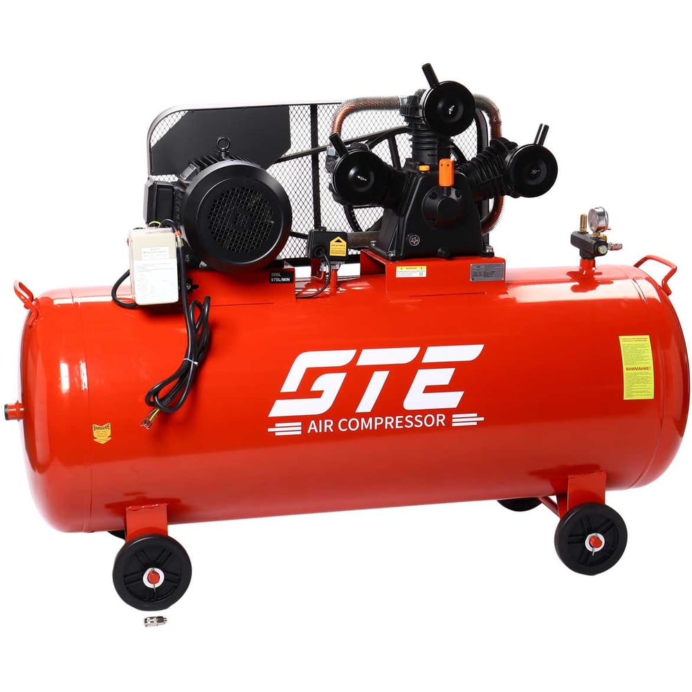 Изображение товара Поршневой компрессор GTE 380В с ресивером 500л профессиональный