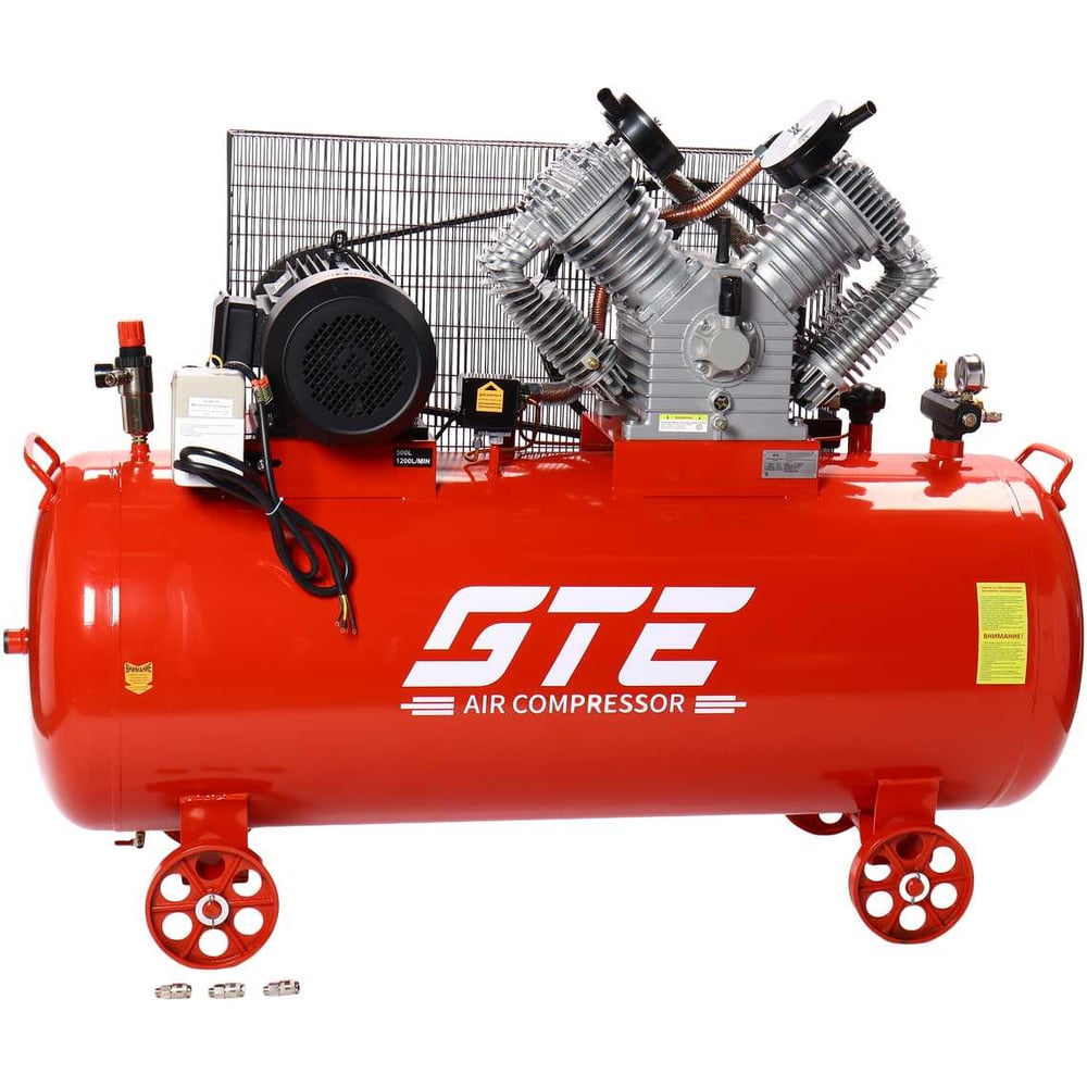 Изображение товара Компрессор поршневой с ременным приводом GTE 380В, ресив. 500л