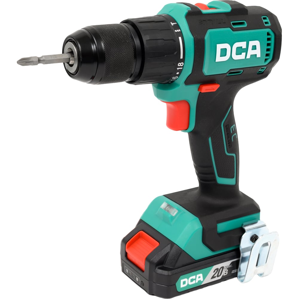 Изображение товара Аккумуляторная ударная дрель-шуруповерт DCA ADJZ2055i 20В 2Аккумулятора 55Нм