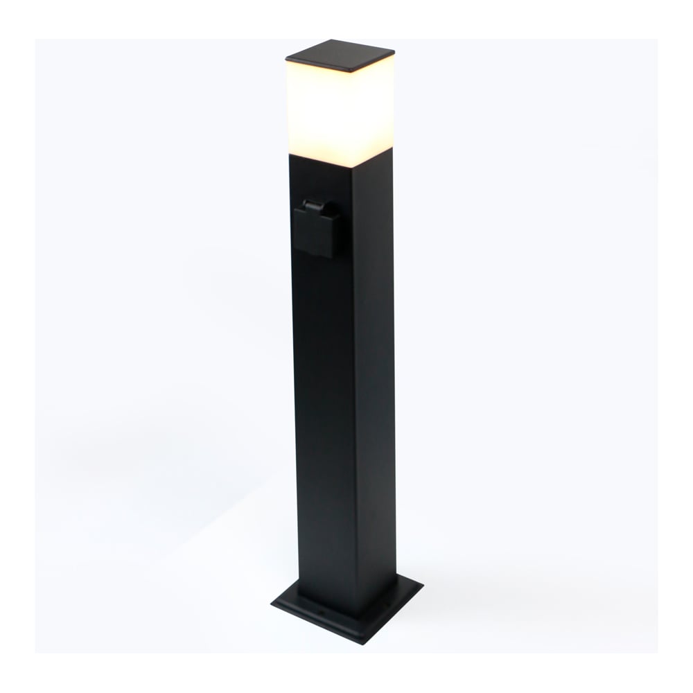 Изображение товара Садово-парковый светильник Нова GPF-E27-M-IP65 черный+матовый с плафоном белый