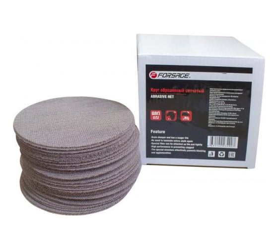 Изображение товара Круг абразивный сетчатый 50 шт, 150 мм, P150 Forsage 49844 F-SD6150A