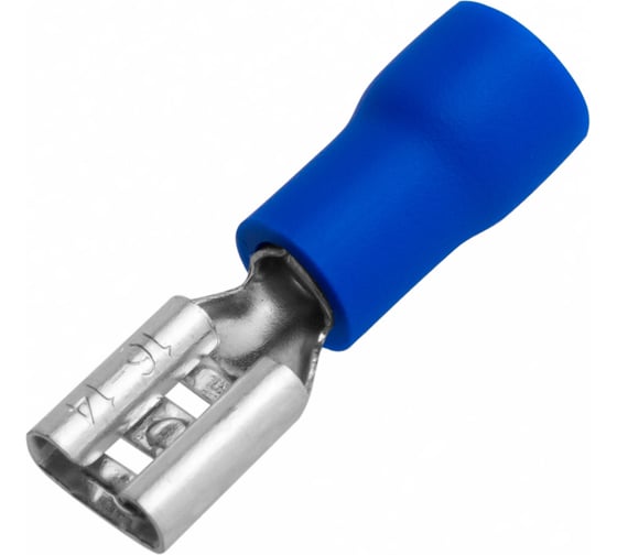 Изображение товара Кабельный разъем плоский изолированный «мама» Vell, РПИ-М 2,5-4,8, 100 шт 1379573