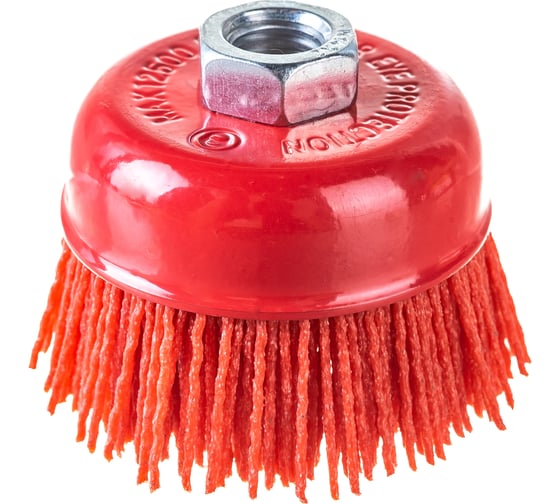 Изображение товара Щетка чашка нейлоновая (75 мм; М14х2 мм) SKRAB 35473