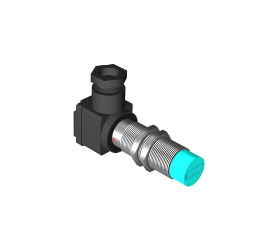 Изображение товара Индуктивный датчик ТЕКО ISN ET4B-31N-8-LZ, Sn=8мм, корпус М18x1 Латунь не заподлицо, 10 ... 30 DC, NPN NO, IP67, подключение клеммная коробка 00-00052253
