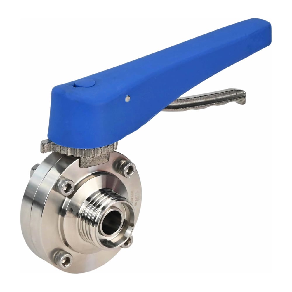 Изображение товара Затвор дисковый DN.ru 304-304-Sil-2W-T-H Ду65 Ру10 из нержавеющей стали