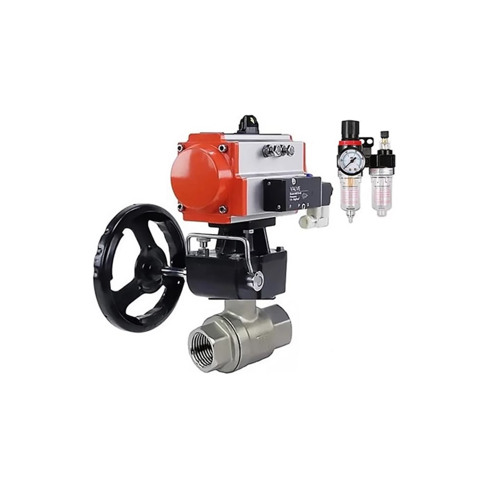 Изображение товара Кран шаровой DN.ru КШМП 316 230 ISO Ду100 Ру40 нержавеющая сталь профессиональный