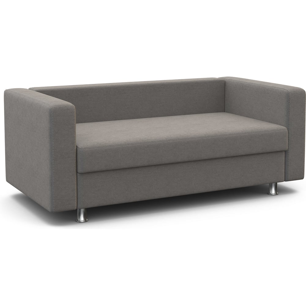 Изображение товара Офисный диван Шарм Бит велюр серый 2 места классика максимум комфорт стильная мебель