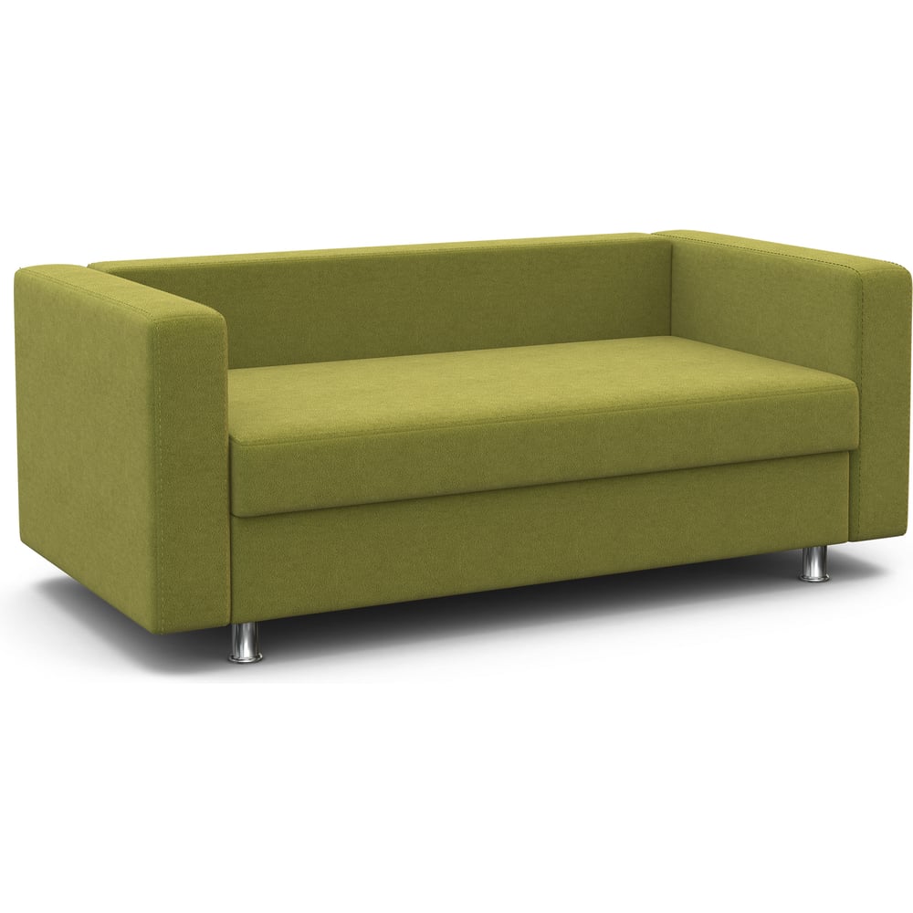 Изображение товара Офисный диван Шарм Бит велюр зеленый 2 места классический современный