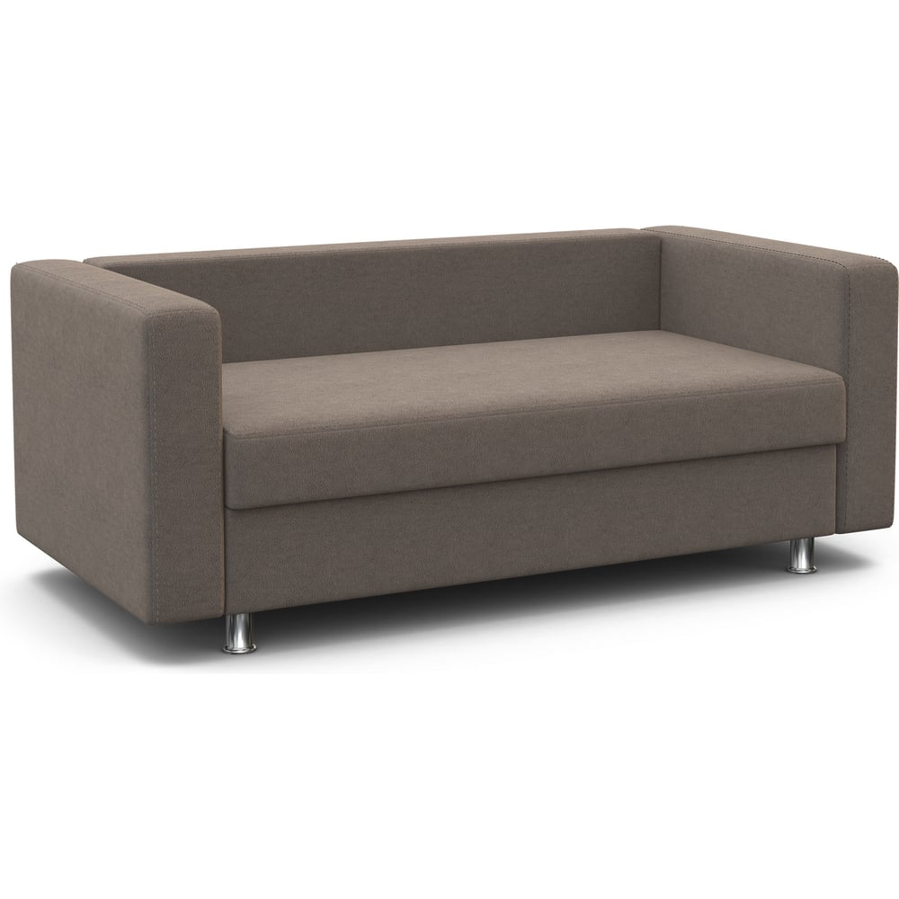 Изображение товара Офисный диван Шарм Бит велюр светло-коричневый 2 места классика