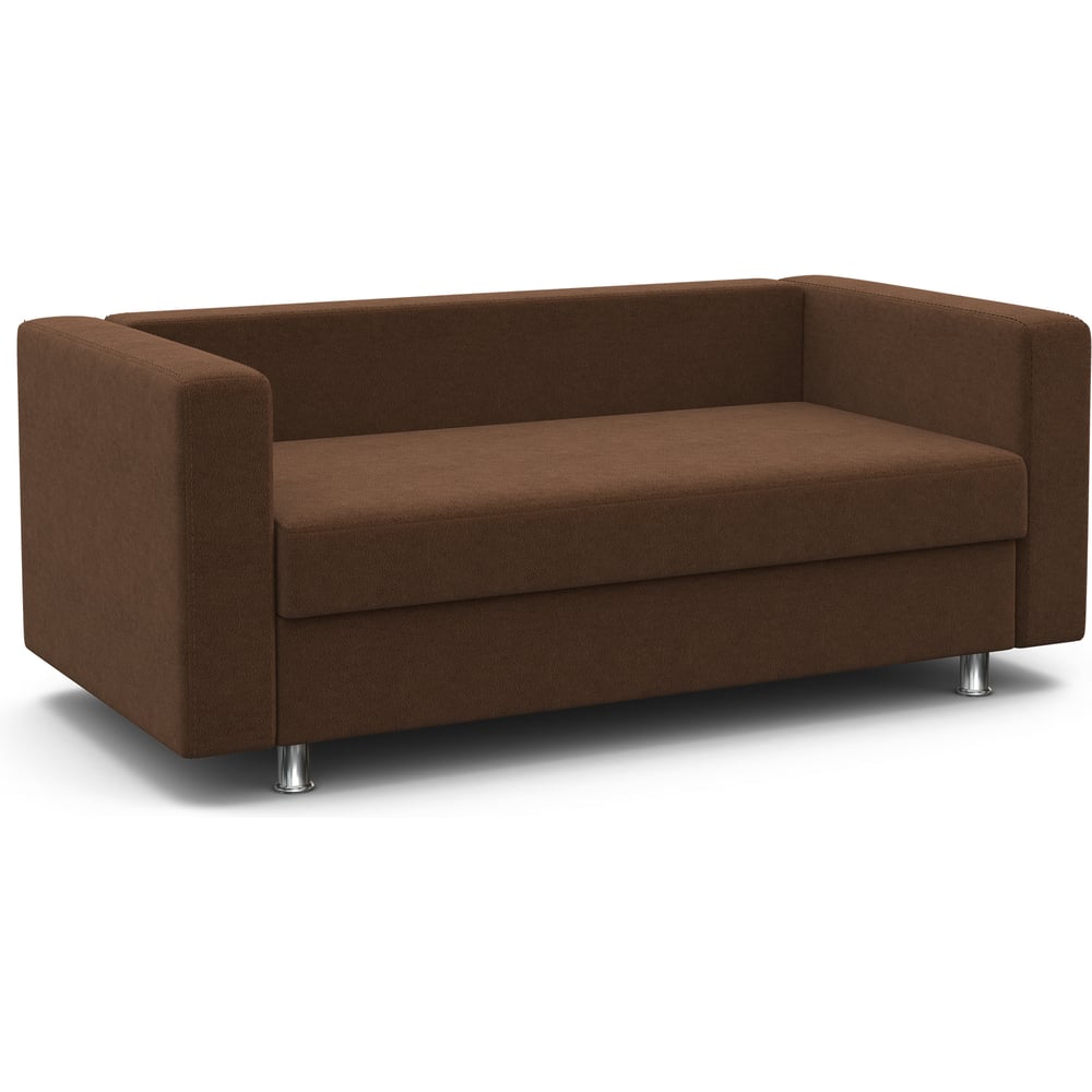 Изображение товара Офисный диван Шарм Бит велюр коричневый - стиль и комфорт