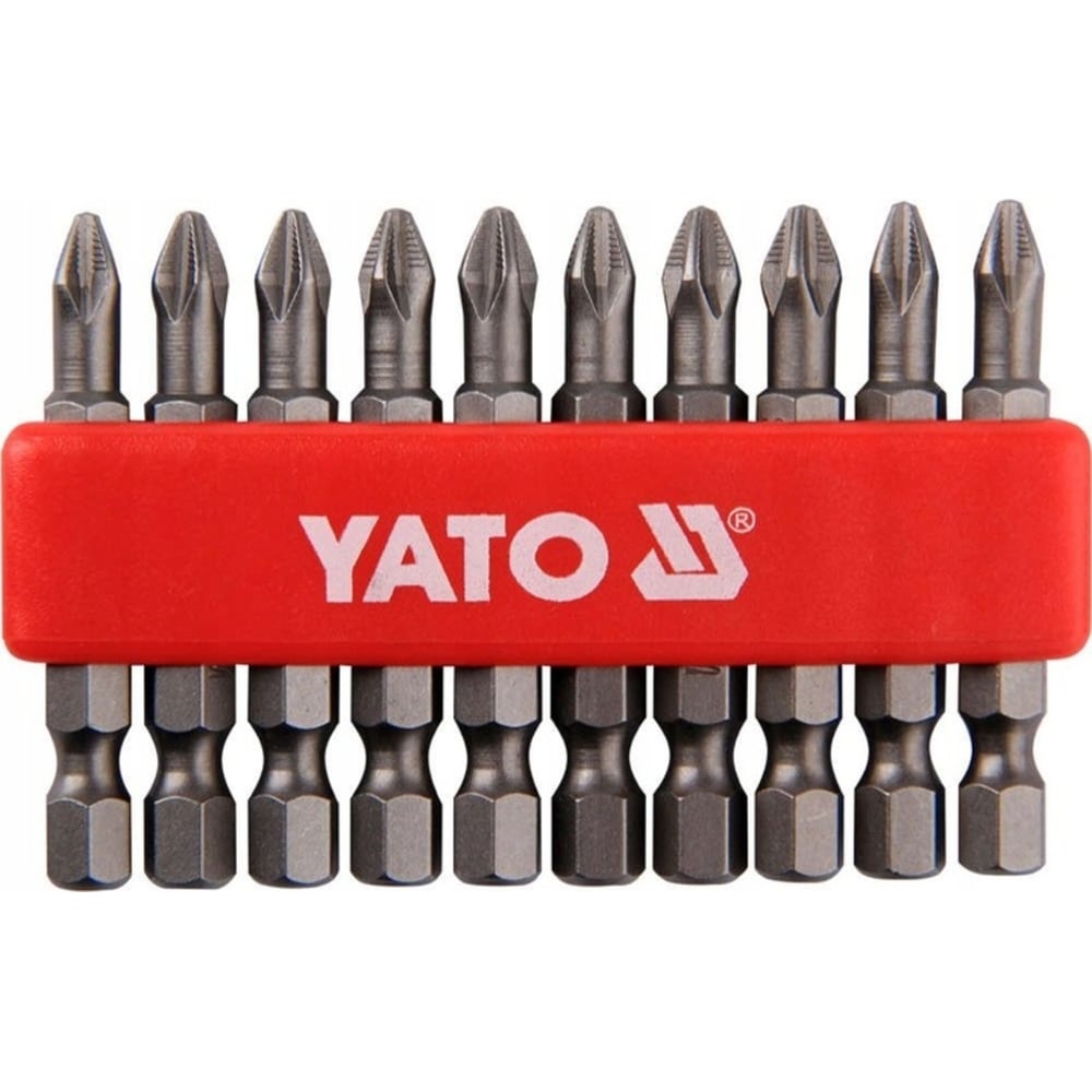 Бита крестовая PН2, 1/4, 50 мм, 10 шт YATO YT-0478