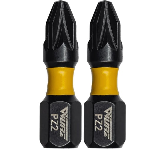 Изображение товара Бита торсионная магнитная WURZ PZ2, 25мм, 2шт/блистер 2430-2