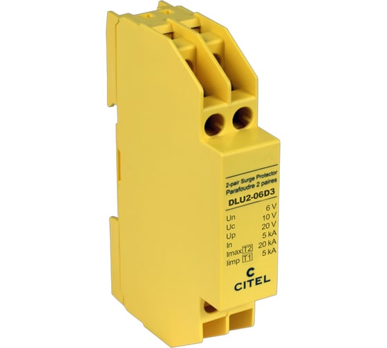 Изображение товара Устройство защиты от импульсных перенапряжений CITEL УЗИП для линий передачи данных DLU2-06D3 640402