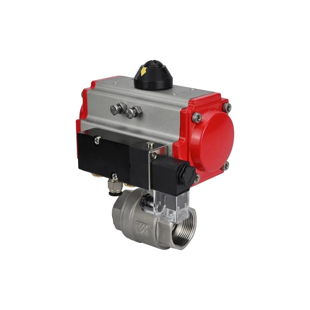 Изображение товара Кран шаровой DN.ru КШМП 316 230 ISO Ду100 Ру40 пневмопривод