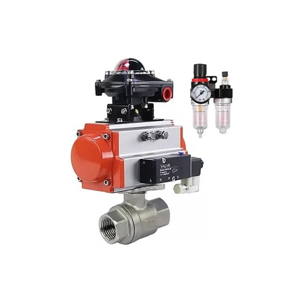 Изображение товара Кран шаровой DN.ru КШМП 316 230 ISO Ду100 Ру40 с пневмоприводом