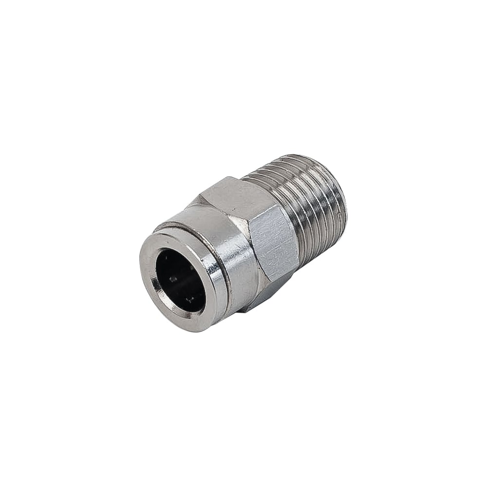 Изображение товара Латунный переходник NBPT NPCT 08-M22x1.5, 8 мм вход, никелированная латунь
