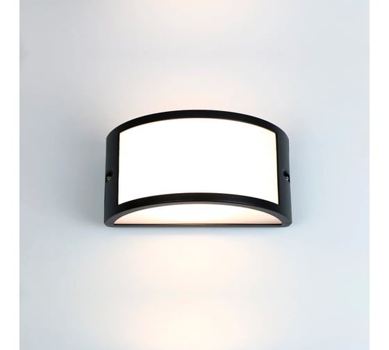 Изображение товара Фасадный светильник General Lighting Systems Глоусфера GWL-GX53-M-IP65 черный, большой передний рассеиватель 662477