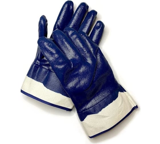 Изображение товара Перчатки нитриловые синие Monolit (полный облив, манжета) (уп. 12шт) (М) .1115