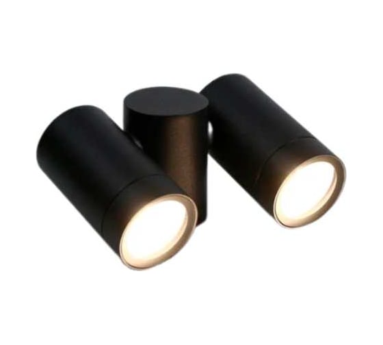 Изображение товара Фасадный светильник General Lighting Systems Люмикс GWL-2MR16-GU10-R-IP65 черный 662490