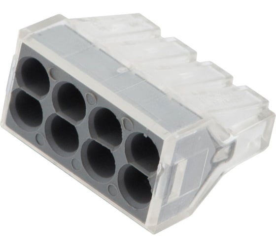 Изображение товара Клемма General Lighting Systems GTER6-08-75-BL5 СМК 773-208, 8-пров., 0.75-2.5 мм, в блистере 5шт. 800441