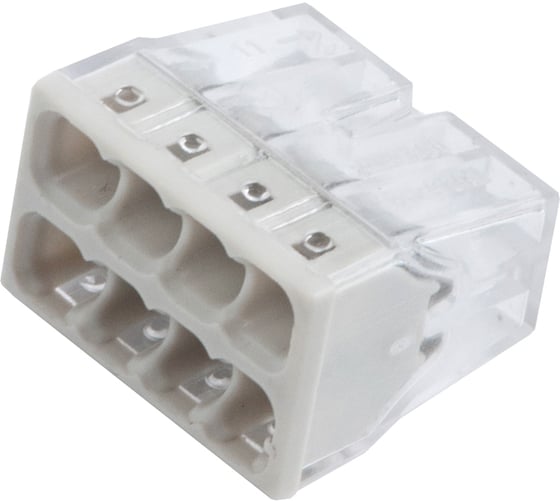 Изображение товара Клемма General Lighting Systems GTER6-08-P-BL5 СМК 2273-248, 8-пров. 0.5-2.5 мм, с пастой, в блистере 5шт. 800447