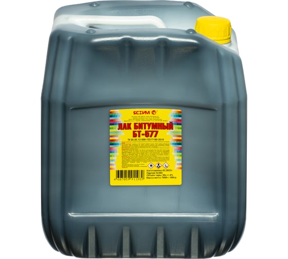 Изображение товара Битумный кузбасс-лак ЯСХИМ Евро Бт-577 10 л 4607059911989