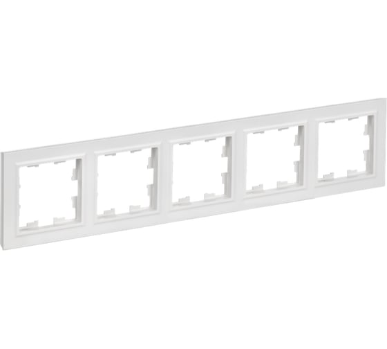 Изображение товара Рамка 5-местная IEK BRITE РУ-5-БрАБ арктический белый BR-M52-K91