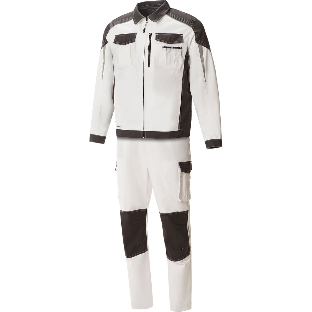 Изображение товара Костюм СОЮЗСПЕЦОДЕЖДА STATUS NEW белый и графит, 52-54 рост 170-176, водоотталкивающий, защитный дл