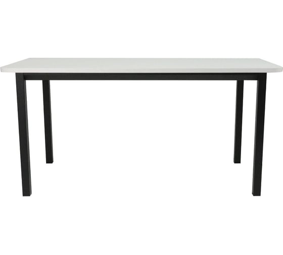 Изображение товара Стол офисный LuxAlto ST45 черный/ ЛДСП белый, 160x80 34456