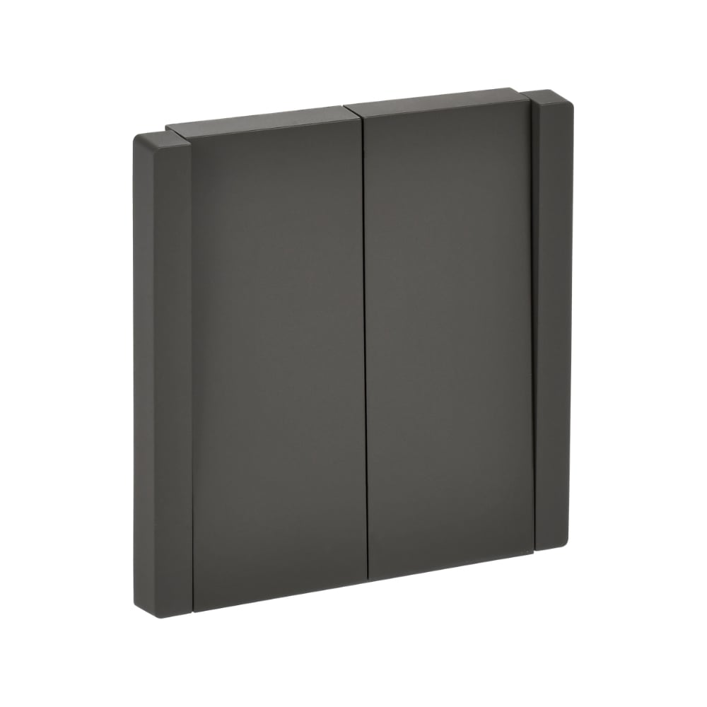 Изображение товара Выключатель 2-клавишный перекрестный IEK FORTE&PIANO FP309 серый